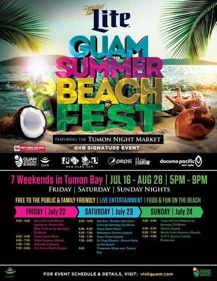 We'll see you at Ypao for the Guam Summer Beach Fest!  News:  On Air. Online. On Demand.