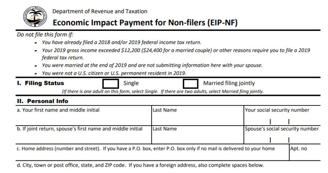 Downloadable Economic Impact Payment For Non Filers Form KUAM Downloadable Economic Impact Payment For Non Filers Form KUAM