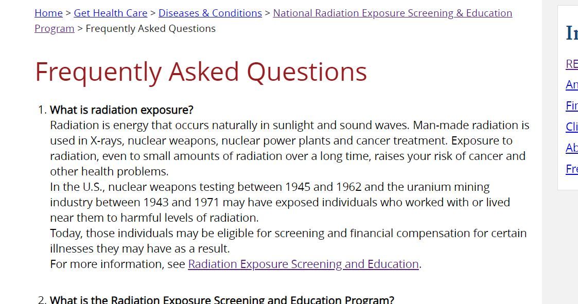 Guam Promised Hearing Next Year For Radiation Exposure Compensation Guam Promised Hearing Next Year For Radiation Exposure Compensation
