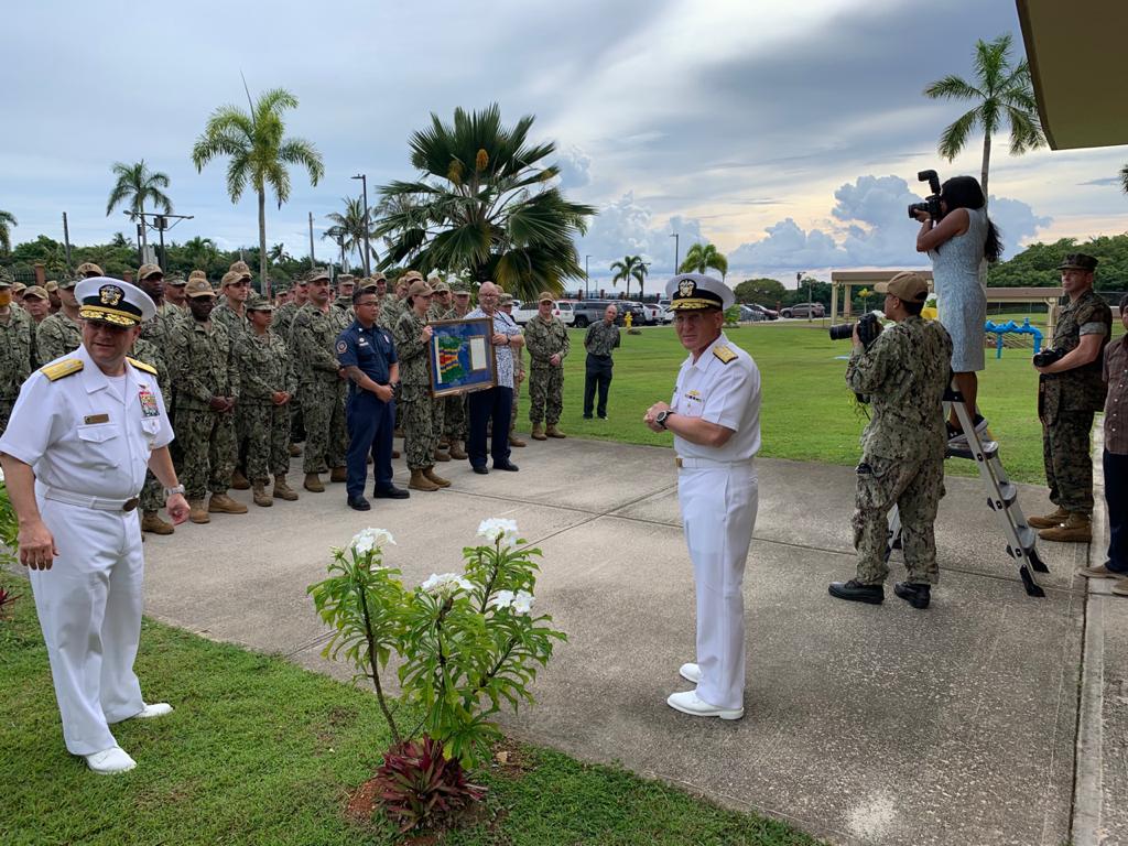 Chief of naval operations Admiral Michael Gilday meets with Guam media ...