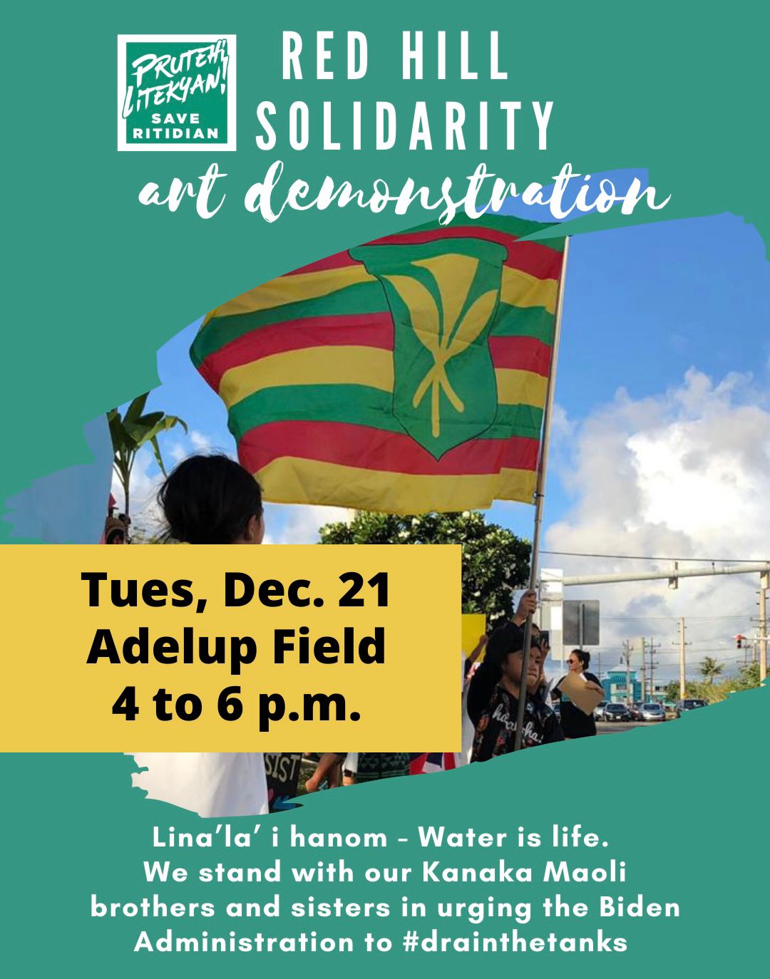 Protest to raise awareness of military's water contamination