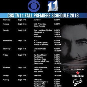 Fall TV Guide 2013 Sunday Night