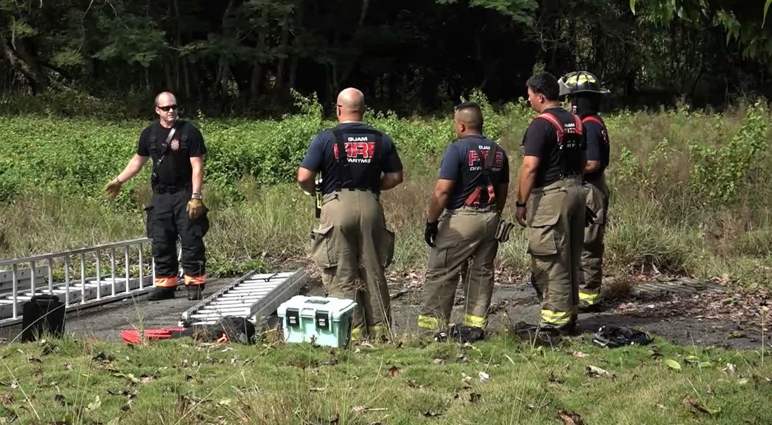 Fire departments hold joint training session at Camp Blaz - KUAM.com ...