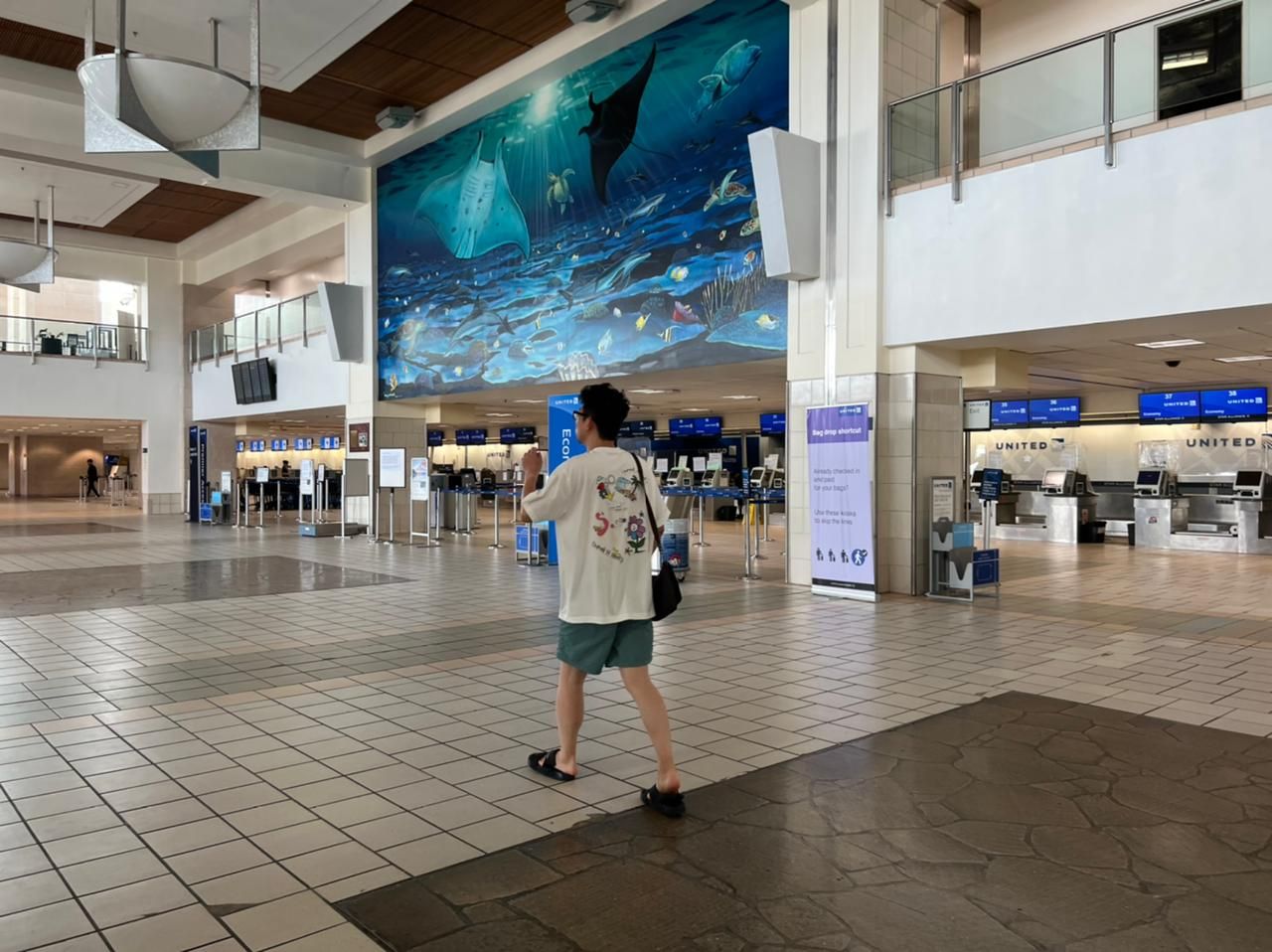 Guam airport is operational, but difficult to estimate when full