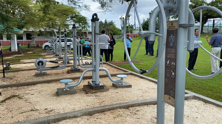 Korean Association of Guam donates multiple outdoor fitness machines in Tamuning - Vimarsana News