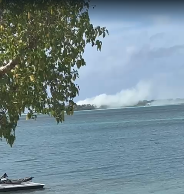 Units responding to fire on Cocos Island - Vimarsana News