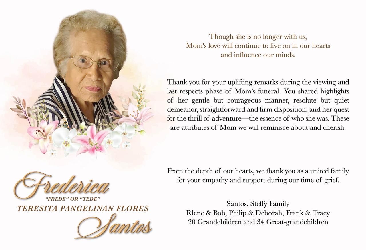 Frederica Teresita Pangelinan Flores Santos