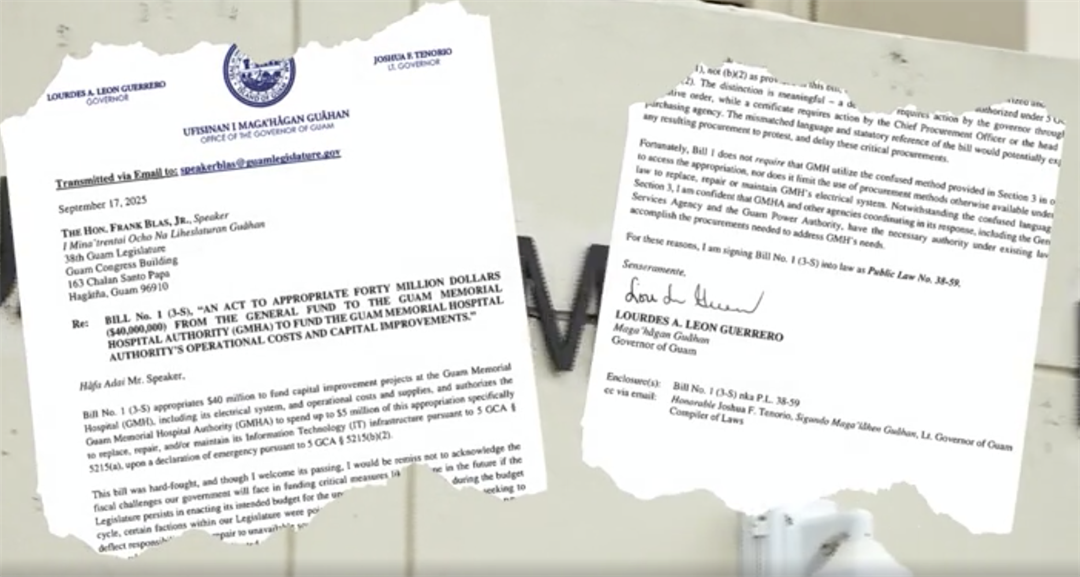 New law appropriates $40 million for Guam Memorial Hospital