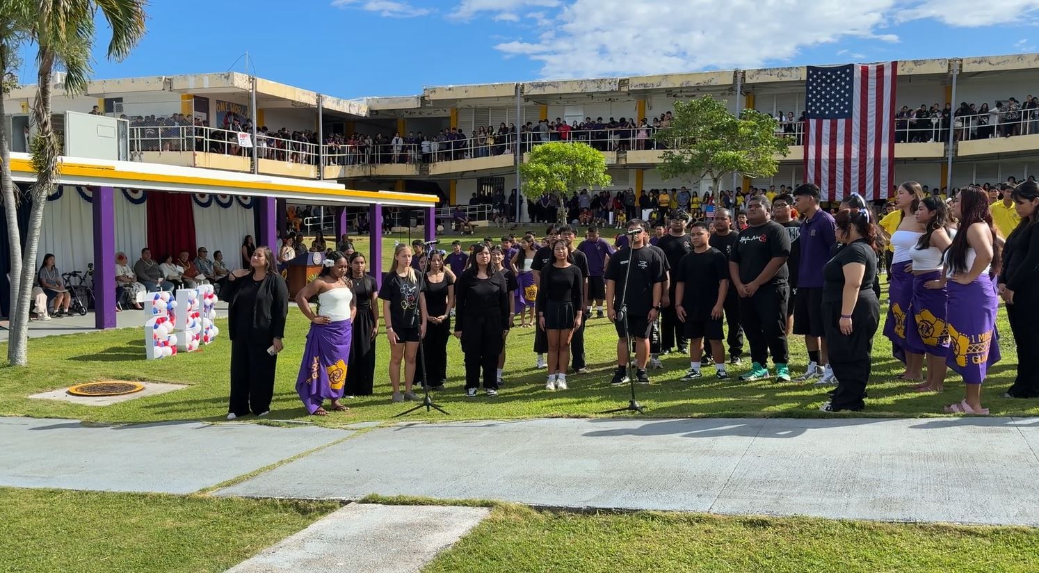 Guam welcomes Flag Sojourn 250 at George Washington High School