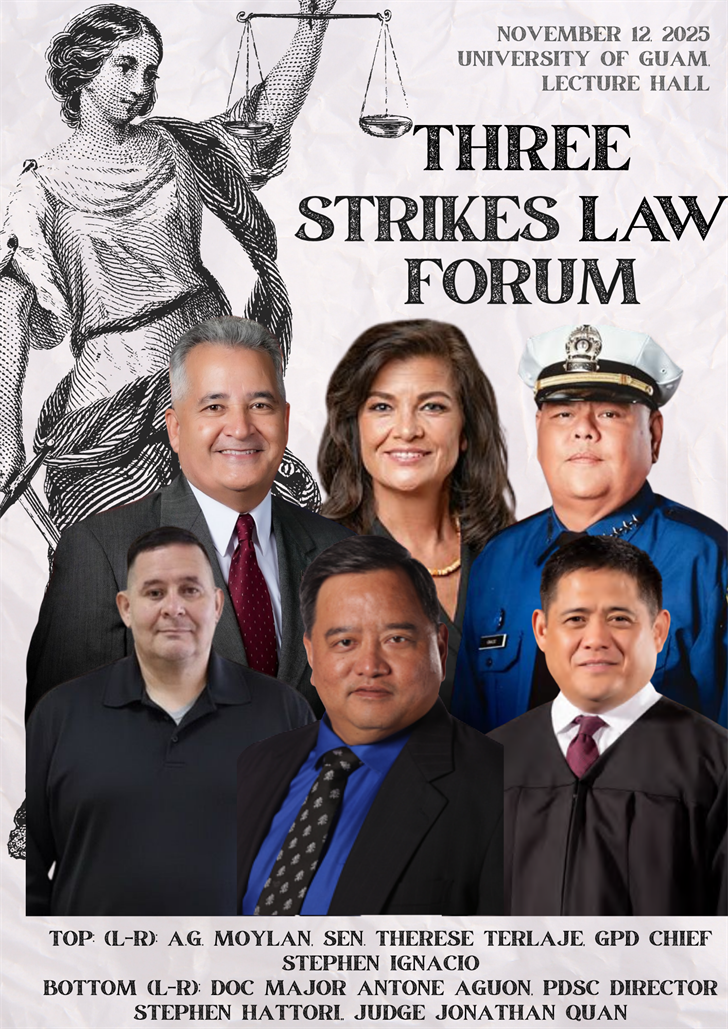 University of Guam forum will dive deeper on Guam’s Three Strikes Law