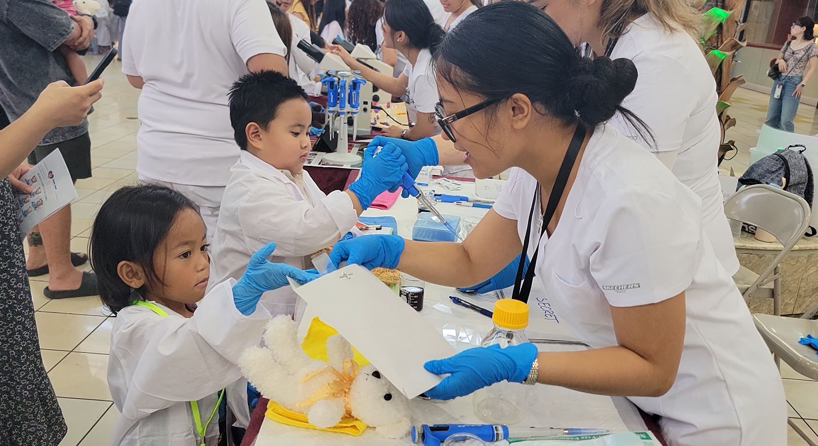 Children turn into doctors at 3rd Annual Teddy Bear Island Clinic