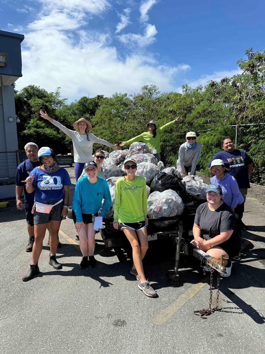 Fifty bags of trash removed from Taguag River in response to coral disease outbreak