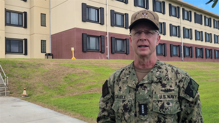 Chief of naval operations assesses quality-of-life resources for sailors aboard Naval Base Guam