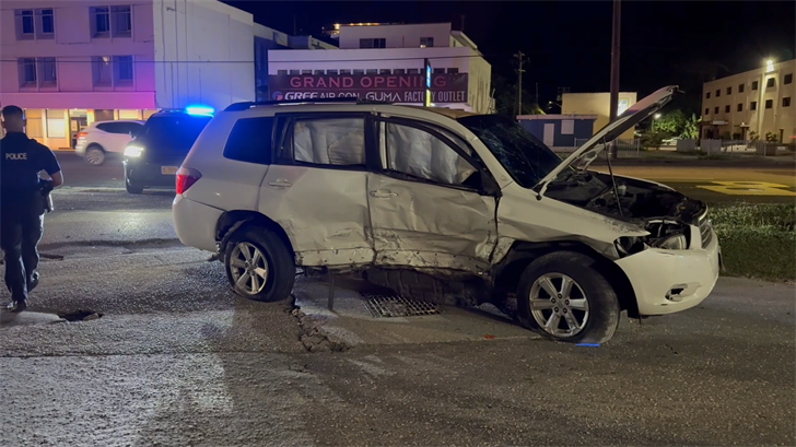 Two injured in Tamuning traffic collision